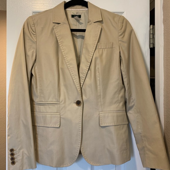 J. CREW Ludlow 38 Regular Khaki Cotton Suit main image 0